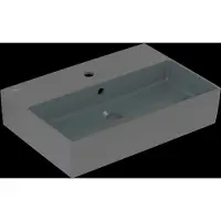 Villeroy & Boch VB Memento 2.0 Waschtisch 4A2260 600x420mm Eckig m Überl Graphite C+