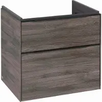 Villeroy & Boch Subway 3.0 Waschbeckenunterschrank, LED-Beleuchtung, 2 Auszüge, 622x576x478mm, C576L1RK