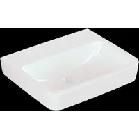 Villeroy & Boch O.Novo Opzetwastafel Zonder Overloop En Kraangat 55x46x17,5 cm Wit CeramicPlus