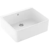 Villeroy & Boch VB Spülstein 60 X Spülstein Einzelbecken 636001 595x500mm Weiß Alpin CeramicPlus