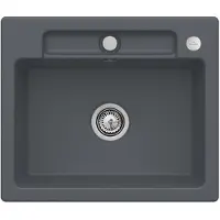Villeroy & Boch Keramikspüle 33462Fi4, Siluet 60 S flat Flächenbündige Spüle - inkl.
