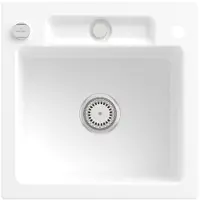 Villeroy & Boch Keramikspüle 334502RW, Siluet 50 S Einbauspüle - inkl.