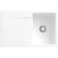 Villeroy & Boch Keramikspüle 33341FKG, Siluet 45 flat Flächenbündige Spüle - inkl.