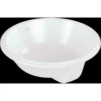 Villeroy & Boch Architectura Onderbouwwastafel Rond zonder kraangat 46x46x17,5 cm Alpin Wit CeramicPlus