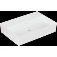Villeroy & Boch Memento 2.0 Wandwaschbecken, ohne Hahnloch, ohne Überlauf, ungeschliffen, 600x420mm, 4A226301