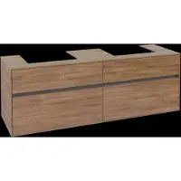 Villeroy & Boch V&B Waschtischunterschrank Collaro 160x54,8x50cm, f 2 WT, kansas oak