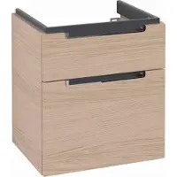 Villeroy & Boch Subway 2.0 Waschtischunterschrank, 2 Auszüge, Waschbecken mittig, 537x590x423mm, A90810VJ