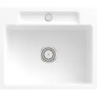 Villeroy & Boch Keramikspüle 33461FKG, Siluet 60 S flat Flächenbündige Spüle - inkl.