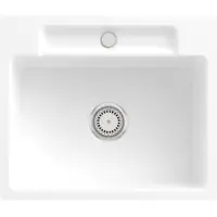 Villeroy & Boch Keramikspüle 33461FRW, Siluet 60 S flat Flächenbündige Spüle - inkl.