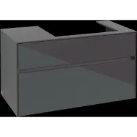 Villeroy & Boch V&B Waschtischunterschrank Collaro 100x54,8x50cm, WT rechts, glossy grey