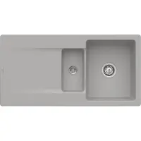 Villeroy & Boch Keramikspüle 33372FKD, Siluet 60 R flat Flächenbündige Spüle - inkl.