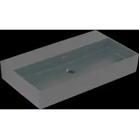 Villeroy & Boch V&B Waschtisch Memento 2.0 80x47cm, ohne Überlauf, graphite C-plus