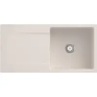 Villeroy & Boch Keramikspüle 33361FKR, Siluet 60 flat Flächenbündige Spüle - inkl.