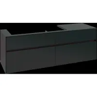 Villeroy & Boch V&B Waschtischunterschrank Collaro 160x54,8x50cm, WT links, volcano black