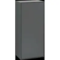 Villeroy & Boch V&B Seitenschrank Wandbeleuchtung Finion 41,8x93,6x27cm, Anschl li, Anthrac. matt