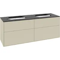 Villeroy & Boch V&B Waschtischunterschrank Finion 160x60,3cm, Abd.-Pl. bla m, si Gr m Lac