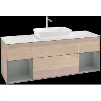 Villeroy & Boch V&B Waschtischunterschrank Finion 160cm, Pl wh. m, Reg Oli. m Lac, Oa ven