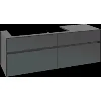 Villeroy & Boch V&B Waschtischunterschrank Collaro 160x54,8x50cm, Waschtisch links, gaphite