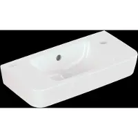 Villeroy & Boch O.novo Handwaschbecken compact 50 x 25 cm mit Überlauf, Hahnloch rechts
