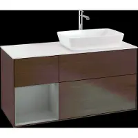 Villeroy & Boch V&B Waschtischunterschrank Finion 120cm, Pl wh. m, Reg Oli. m Lac, wal ven