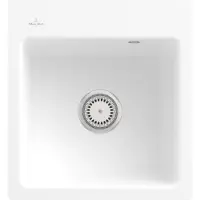 Villeroy & Boch Keramikspüle 67811FRW, Subway 45 XS flat Flächenbündige Spüle - inkl.