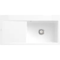 Villeroy & Boch Keramikspüle 33611FR1, Subway Style 60 Flat Flächenbündige Spüle - inkl.