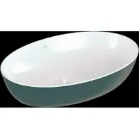 Villeroy & Boch Artis Aufsatzwaschbecken, oval, ohne Überlauf, 610x410mm, 419861BCS7, Farbe: Forest