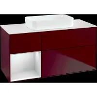 Villeroy & Boch V&B Waschtischunterschrank FINION 1200x603x501mm m Apl. Gl wh ma Regalelem