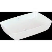 Villeroy & Boch Artis Aufsatzwaschbecken, rechteckig, ohne Überlauf, 580x385mm, 41725801, Farbe: Weiß