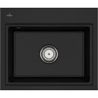 Villeroy & Boch Keramikspüle 33661FJ0, Subway Style 60 S Flat Flächenbündige Spüle - inkl.