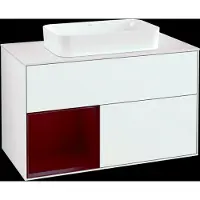 Villeroy & Boch V&B Waschtischunterschrank FINION 1000x603x501mm m Apl. Gl wh ma Regalelem