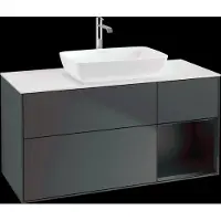 Villeroy & Boch V&B Waschtischunterschrank Finion 120cm, Pl w m, Rg b m Lac, md bl. m Lac