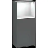 Villeroy & Boch V&B Seitenschrank Finion 41,8x93,6cm, r, Rg o glo wh., Anthrac. m