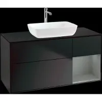 Villeroy & Boch V&B Waschtischunterschrank Finion 120cm, Pl b m, Reg Oli. m Lac, bla m Lac