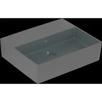 Villeroy & Boch V&B Waschtisch Memento 2.0 50x42cm, ohne Überlauf, graphite C-plus