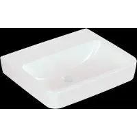 Villeroy & Boch O.Novo Opzetwastafel Zonder Overloop En Kraangat 55x46x17,5 cm Wit