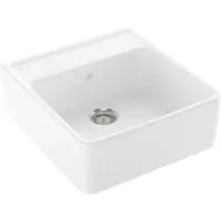 Villeroy & Boch Spülstein Einzelbecken in Weiß Alpin CeramicPlus