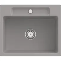 Villeroy & Boch Keramikspüle 33461FKD, Siluet 60 S flat Flächenbündige Spüle - inkl.