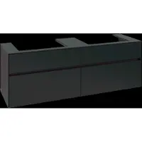Villeroy & Boch V&B Waschtischunterschrank Collaro 160x54,8x50cm, f 2 WT, m LED, volc bla