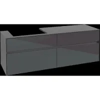 Villeroy & Boch V&B Waschtischunterschrank Collaro 160x54,8x50cm, WT links, glossy grey