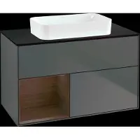 Villeroy & Boch V&B Waschtischunterschrank FINION 1000x603x501mm m Apl. Gl bl ma Regalelem