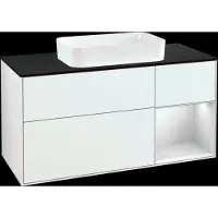 Villeroy & Boch V&B Waschtischunterschrank FINION 1200x603x501mm m Apl. Gl bl ma Regalelem