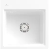 Villeroy & Boch Keramikspüle 33551FR1, Subway Style 50 S Flat Flächenbündige Spüle - inkl.