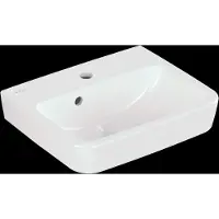 Villeroy & Boch O.novo Handwaschbecken 45 x 37 cm mit Überlauf, 1 Hahnloch