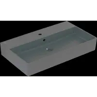 Villeroy & Boch V&B Waschtisch Memento 2.0 80x47cm, Hahnl., m ÜL, graphite C-plus