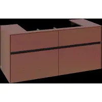 Villeroy & Boch V&B Waschtischunterschrank Collaro 120x54,8x50cm, WT mi, LED 8,8 W, wine r