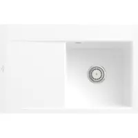 Villeroy & Boch Keramikspüle 33471FR1, Subway Style 45 Flat Einbauspüle - inkl.
