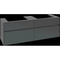 Villeroy & Boch V&B Waschtischunterschrank Collaro 160x54,8x50cm, f 2 Waschtische, gaphite