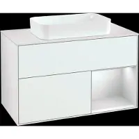 Villeroy & Boch V&B Waschtischunterschrank FINION 1000x603x501mm m Apl. Gl wh ma Regalelem