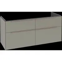 Villeroy & Boch V&B Waschtischunterschrank Subway 3.0 127,2x56,6x47,8cm, o LED/Gr monochr, Tau
